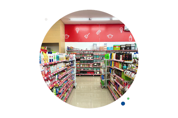 retail merchandising store shelves