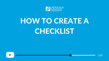 Watch this video to learn how to create a digital checklist.
