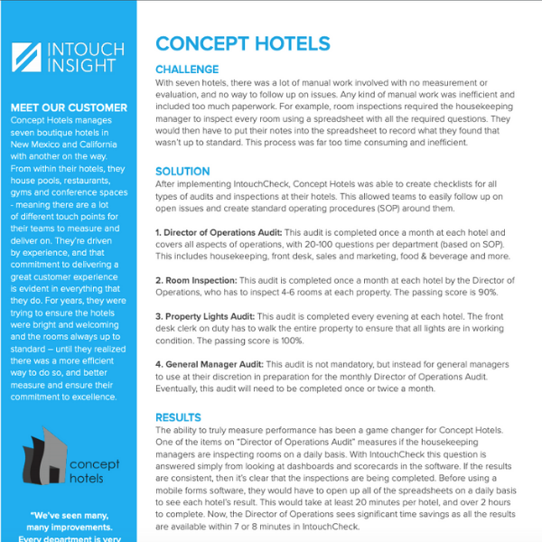 Mobile Forms Software Case Study Concept Hotels