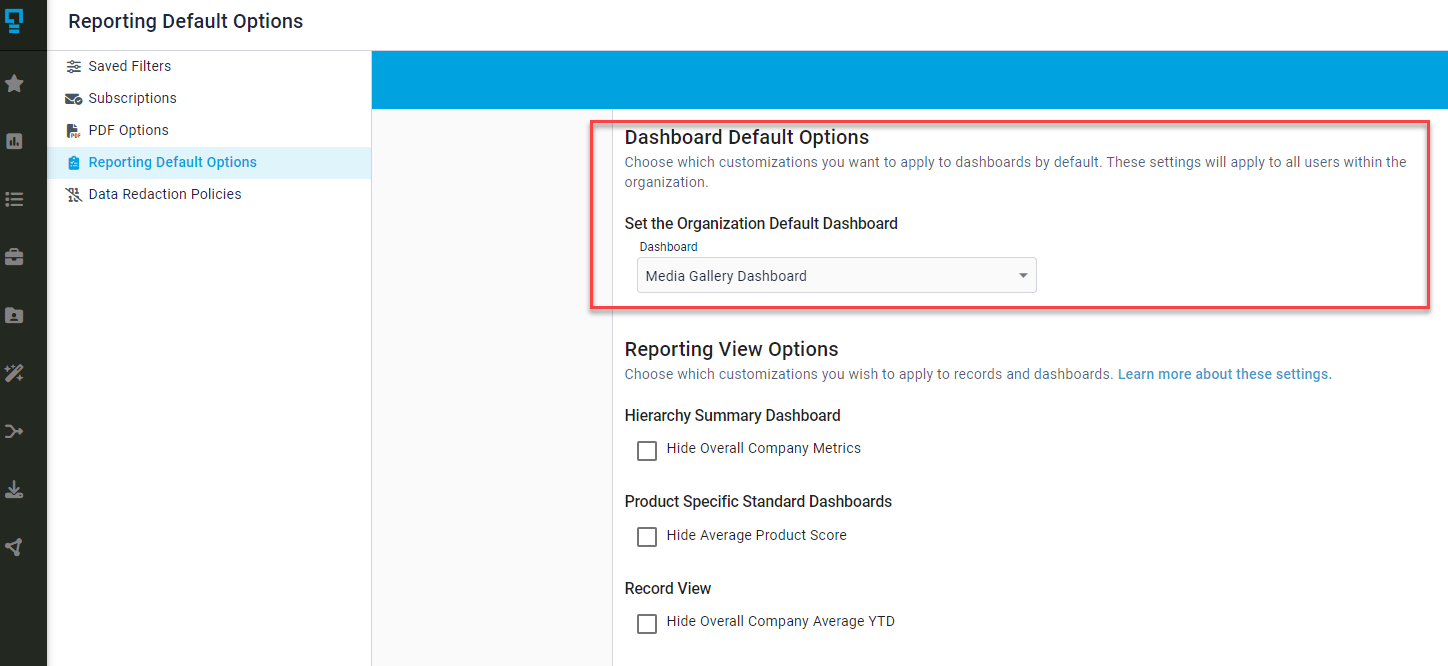 customize your default dashboard