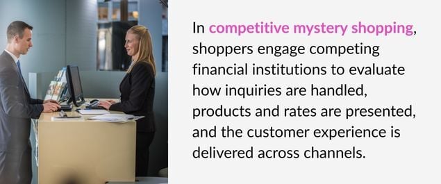 Ho competitive mystery shops help financial services companies gain more insights on CX.