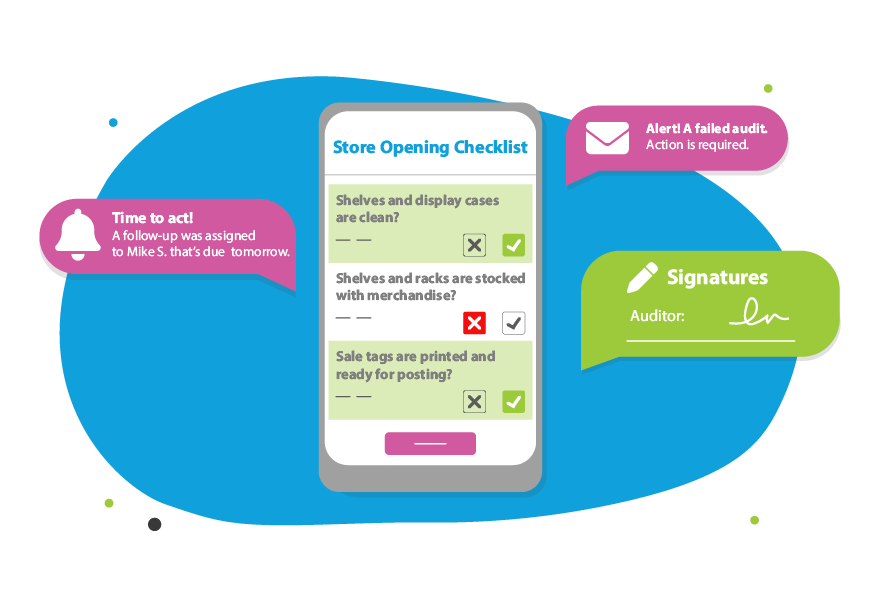 Streamline opening and closing procedures using digital checklists for all stores.