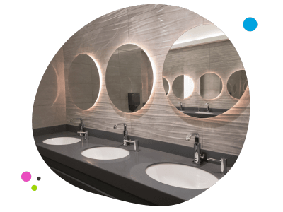 cleanliness in restroom